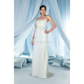 A-Line sexy legeres Brautkleid mit vorne Schlitz