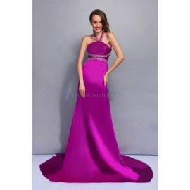 Meerjungfrau Stil Empire Taille luxus Abendkleid ohne Ärmeln