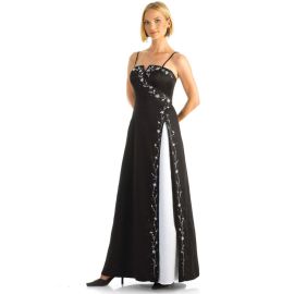 Glamour A-Linie mit Trägern Natürliche Taille Kleider für Hochzeitsgäste Ohne Schleppe