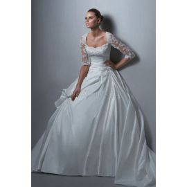 Klassisches Perlenbesetztes sexy lockeres Brautkleid
