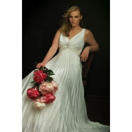 Seide wie Satin sexy romantisches informelles Brautkleid
