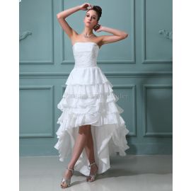 A-Line niedrige Taille stilvolles mehrschichtiges Brautkleid