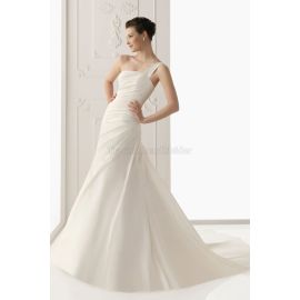 Klassisches Mitte Rücken luxus formelles Brautkleid