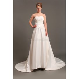 A-Line Modern legeres Brautkleid ohne Ärmeln