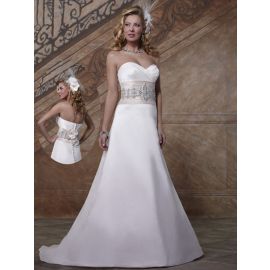 Elegant Herz-Ausschnitt Lang Ärmellos Brautkleider  Hochzeit in der Halle