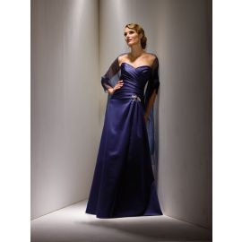 Glamour A-Linie Lang Natürliche Taille Brautmutterkleider Oper