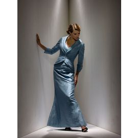 Glamour Taft V-Ausschnitt Ohne Schleppe Brautmutterkleider